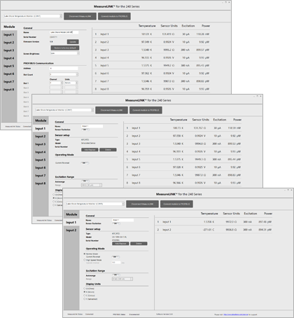 mlinkscreens MeasureLINK screenshots