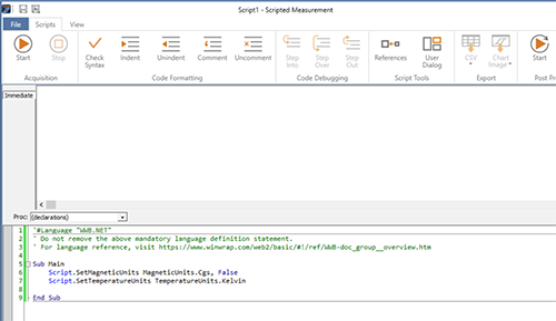software-scripting Scripting screen